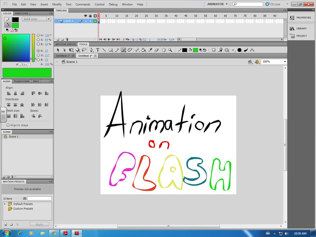 free animation software like flash